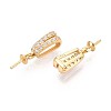 925 Sterling Silver Micro Pave Cubic Zirconia Pendant Bails STER-N016-92G-2