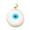 Handmade Evil Eye Lampwork Pendants LAMP-F031-03G-03-2