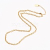 Brass Cable Chain Necklaces NJEW-H206-16G-2