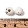 Speckled Round Handmade Ceramic Beads PR-NH0001-02B-3