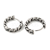 316 Surgical Stainless Steel Hoop Earrings for Women and Men LS-EJEW-D096-15B-AS-2