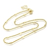 Rack Plating Brass Rectangle Cable Chain Necklaces MAK-L042-04G-1