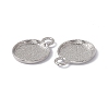 Rack Plating Alloy Pendant Cabochon Settings FIND-I030-09P-2