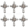 SUNNYCLUE 10Pcs Tibetan Style Alloy Big Pendants FIND-SC0005-83-1