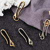 CRASPIRE 4Pcs 2 Colors Tibetan Style Alloy Hook Clasps FIND-CP0001-70-4