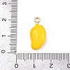 Fruit Alloy Enamel Pendants ENAM-P264-02I-G-4