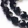 Natural Black Onyx Beads Strands G-K282-01C-3