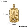 304 Stainless Steel Pave Cubic Zirconia Charms CU-OY001-25G-2