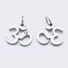 Eco-Friendly 316 Surgical Stainless Steel Micro Pave Cubic Zirconia Charms RB-I078-69P-NR-2