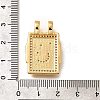 Brass Micro Pave Cubic Zirconia Pendants KK-U055-06A-02-3