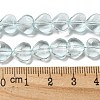 Baking Paint Transparent Glass Beads Strands DGLA-A08-T8mm-KD05-4