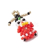 3D Glass Seed Beads Mammon Pendants PALLOY-MZ00456-3