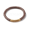 Handmade Polymer Clay Heishi Beads Stackable Stretch Bracelets Set for Women BJEW-JB07451-21