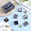 Transparent Plastic Badge Storage Boxes CON-WH0083-017-4