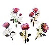 Rose Waterproof PET Stickers Set DIY-G118-02A-1