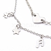 304 Stainless Steel Double Layer Necklaces NJEW-JN03350-2
