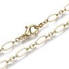 Brass Cable Chains Necklace Making MAK-S072-16B-KC-1