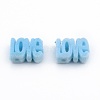 Opaque Resin European Beads RESI-G047-12-2