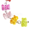 Acrylic Bear Link Bracelets for Women Men BJEW-JB11449-3