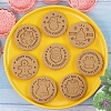 8Pcs 8 Styles Christmas Theme Plastic Cookie Molds BAKE-PW0007-029-3