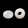 Natural White Jade European Beads G-R488-02H-5