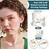 20 Pair Brass Leverback Earring Findings DIY-BBC0001-71G-2