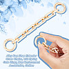 Unicraftale 2Pcs Alloy Bag Strap Extender Cross Chains PURS-UN0001-02G-4