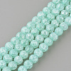 Synthetic Crackle Quartz Beads Strands X-GLAA-S134-8mm-11-1