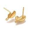 Brass Stud Earrings Finding for Women EJEW-B107-02G-2