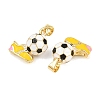 Brass Enamel Pendants KK-CBAEBFB-01A-G-3