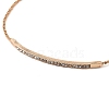 Alloy Crystal Rhinestone Box Chain Slider Bracelets BJEW-F469-01KCG-2