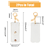 PU Leather Lipstick Holder Keychains AJEW-WH0270-203A-2