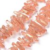 Natural Quartz Crystal Points Beads Strands G-K181-B23-1