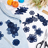 HOBBIESAY 20Pcs 10 Style Lace Polyester Embroidery Organza Ornament Accessories PATC-HY0001-05-5