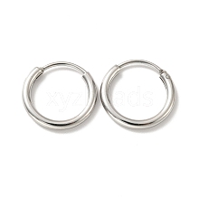 201 Stainless Steel Huggie Hoop Earrings STAS-H164-03P