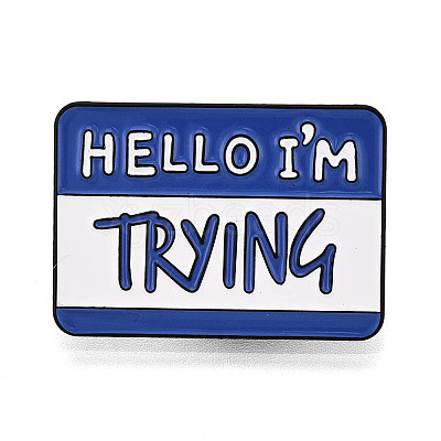Rectangle with Word Aolly Brooch LS-X-JEWB-M024-03B-A-1