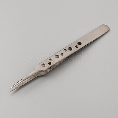 Stainless Steel Fine Ponited Tweezers TOOL-WH0125-50-1
