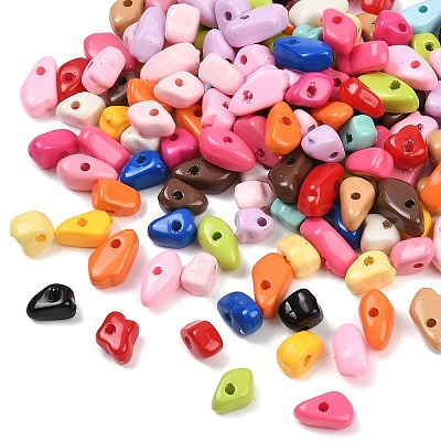 Opaque Acrylic Beads OACR-B036-07-1