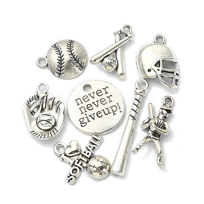 16Pcs 8 Style Tibetan Style Alloy Pendants Sets TIBEP-YW0001-41-1