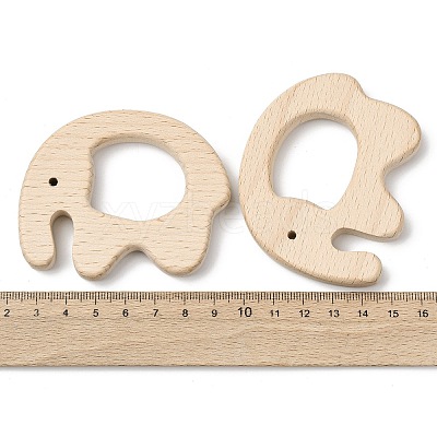 Natural Beech Wood Linking Rings WOOD-I017-07-1