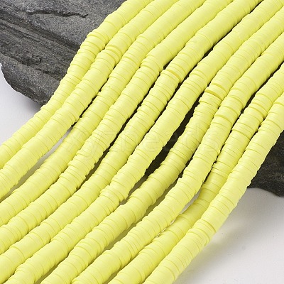 Handmade Polymer Clay Beads X-CLAY-R067-6.0mm-23-1