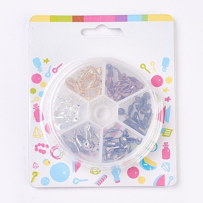 Brass Clip-on Earring Converter KK-JP0010-05-1