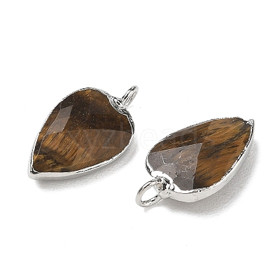 Natural Tiger Eye Pendants G-G012-13P-10-1