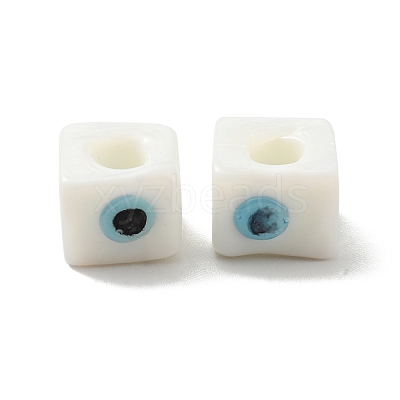 Handmade Evil Eye Lampwork European Beads LAMP-G143-06C-1