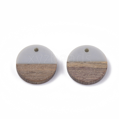Resin & Walnut Wood Pendants RESI-S358-02C-11-1
