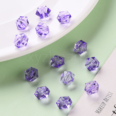 Transparent Acrylic Beads TACR-S154-15B-47-1