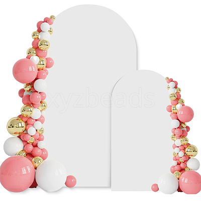 2Pcs 2 Styles Polyester Wedding Arch Cover Cloth FEPA-CN0001-02A-1