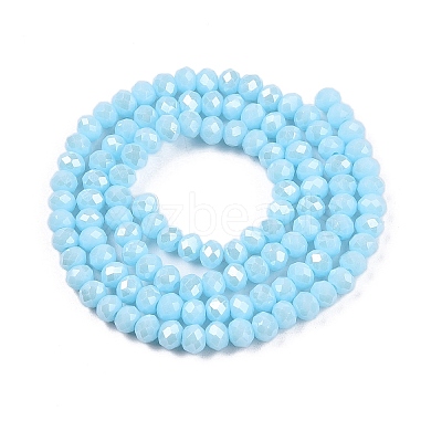 Electroplate Glass Beads Strands EGLA-A044-P3mm-A06-1
