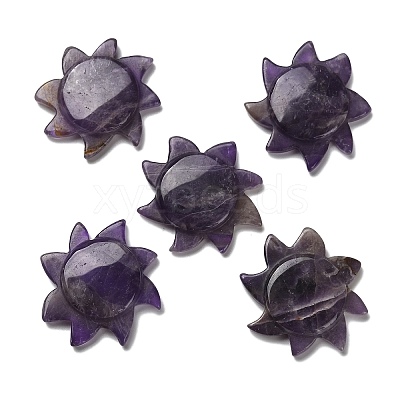 Natural Amethyst Cabochons G-Q190-01C-1
