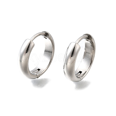 304 Stainless Steel Hoop Earrings EJEW-Z123-01B-P-1
